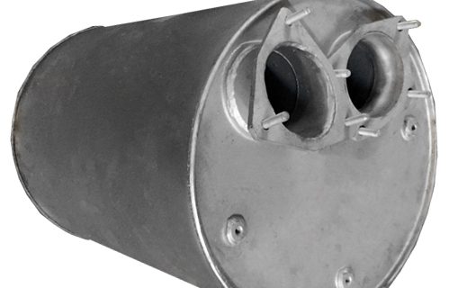 0555004 Exhaust silencer; Horizontal