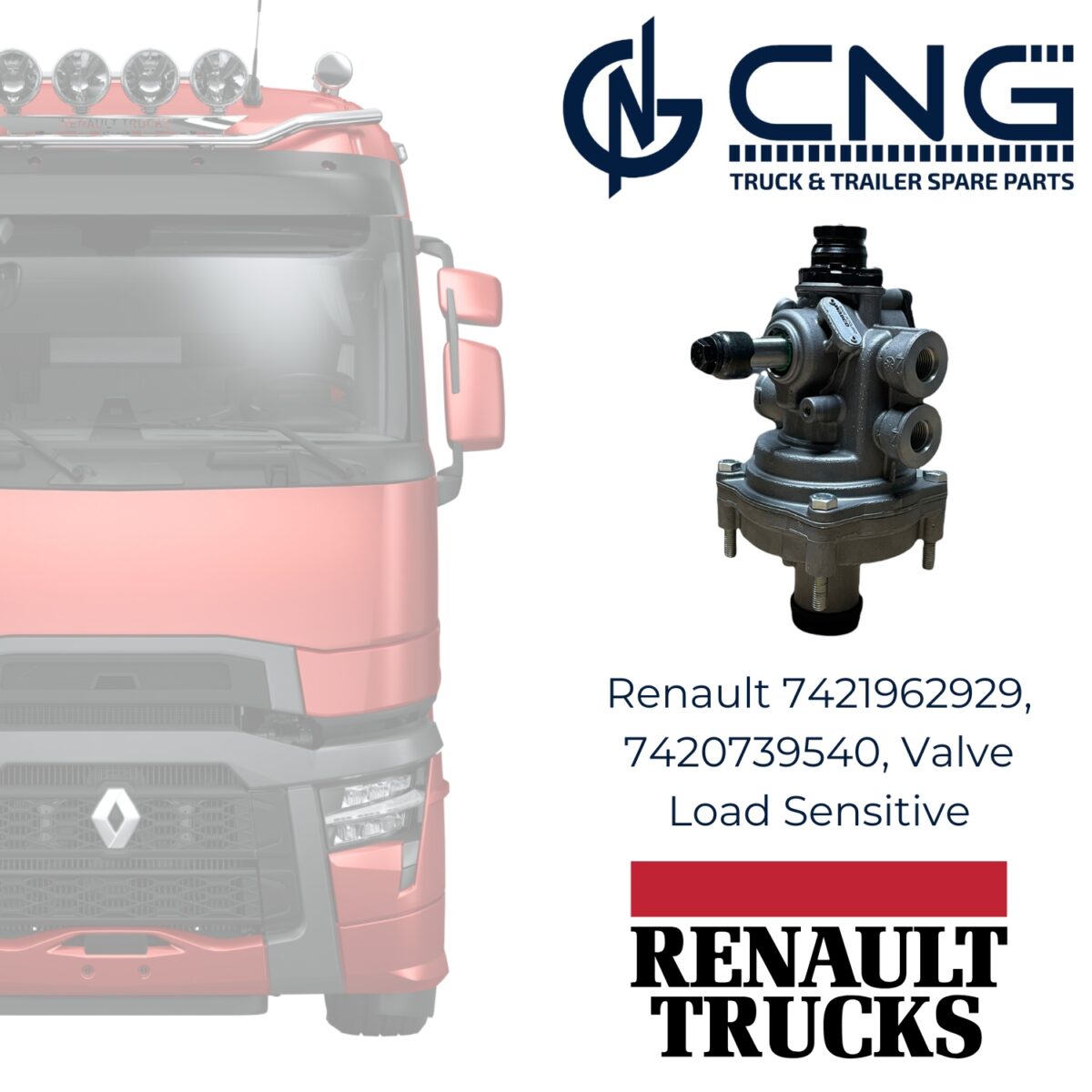 Renault 7421962929, 7420739540, Valve Load Sensitive