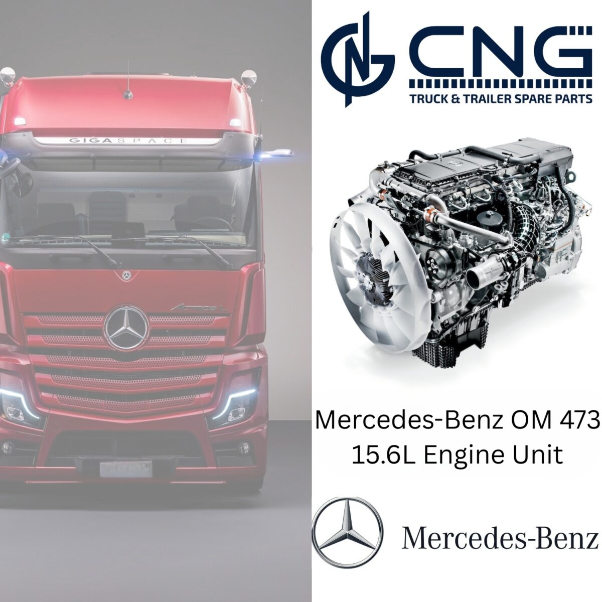 Mercedes-Benz OM 473 15.6L Engine Unit