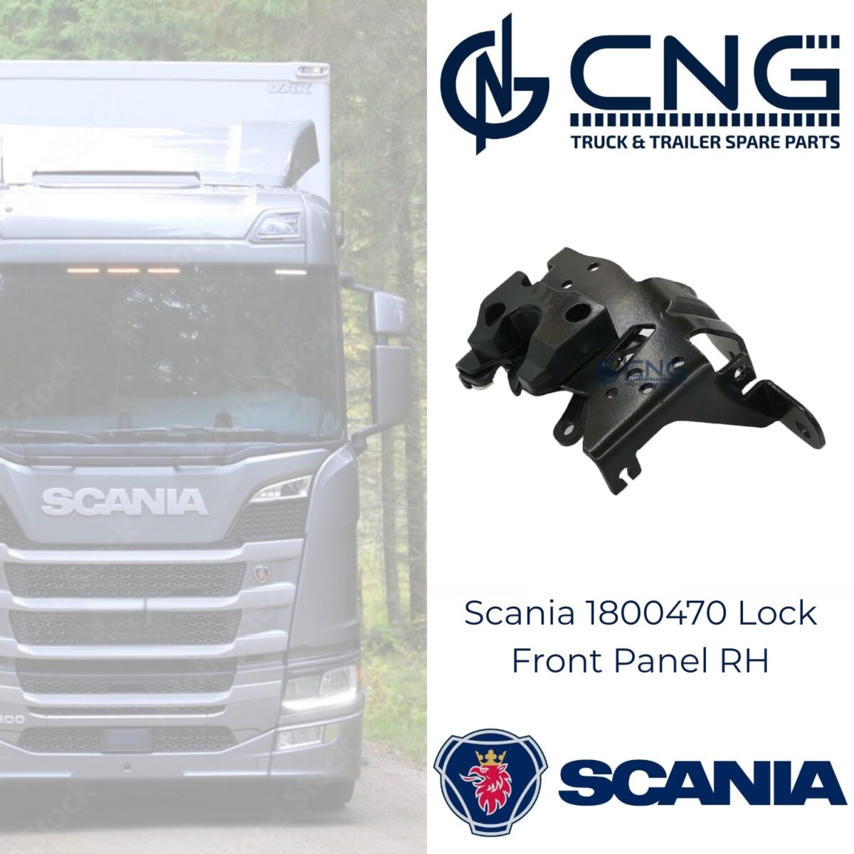 Scania 1800470 Lock Front Panel RH