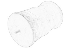 42581954 Air Spring with steel piston and piston rod