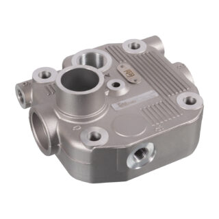 5411311119 Cylinder Head in vertical position on the air compressor