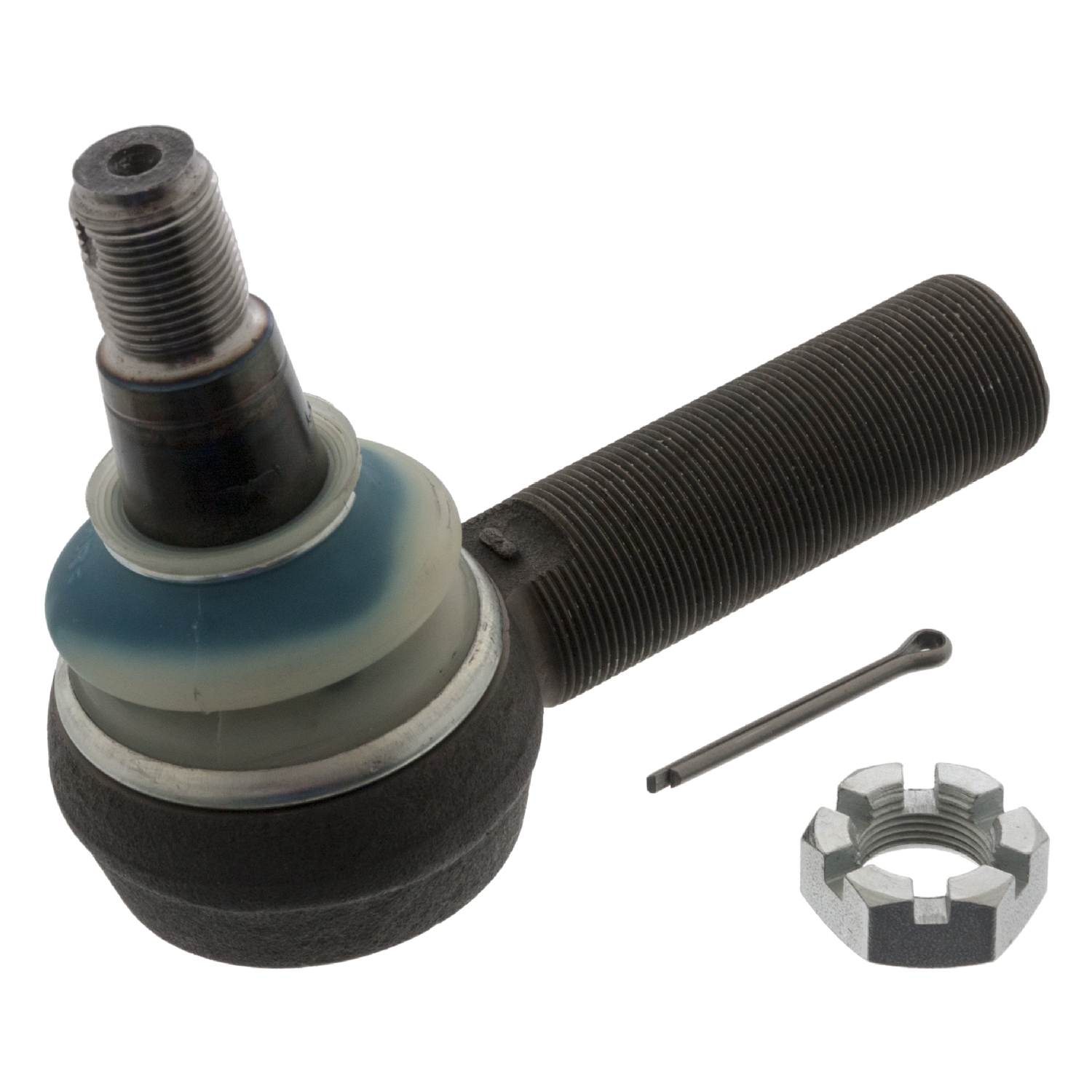 85114148-Tie-Rod-Drag-Link-End-with-castle-nut-and-cotter-pin 85114148 Tie Rod Drag Link End with castle nut and cotter pin — изображение 1